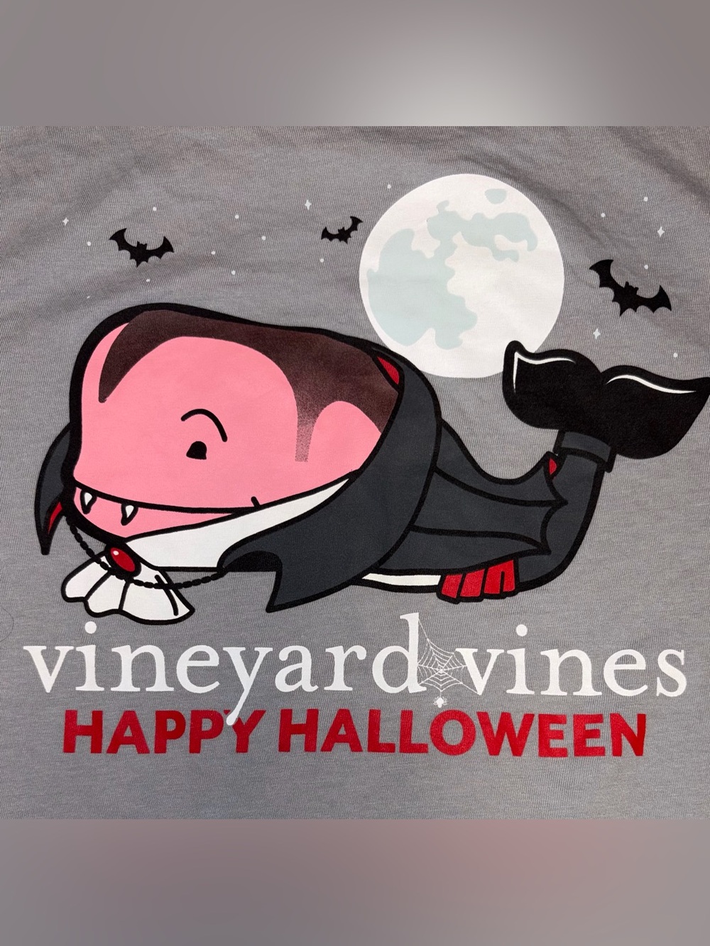 Vineyard Vines Dracula Halloween tee sz L (16) EUC
